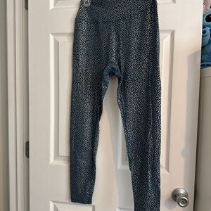 NWOT BuffBunny - Teal and gold bossy print legging